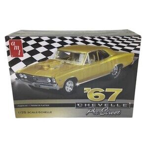 1967 Chevelle Pro Street Car Plastic Model Kit AMT 1:25 876 Skill 2 NEW